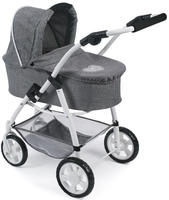 CHIC2000 Kombi-Puppenwagen "Emotion All In 3in1, Jeans Grey" inkl. Babywanne,
