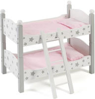 CHIC2000 Puppenbett "Stars Grau" auch als zwei Einzelbetten verwendbar