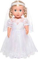 Heless 2020, Heless Puppen-Brautkleid Sissi mit Schleier, Gr. 35-45 cm weiss