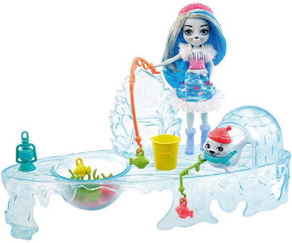 Mattel Enchantimals Angelfreunde mit Sashay Seal und Blubber Puppen