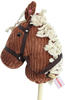 Sweety Toys 6762 "Brown Sugar Cord Cotton Steckenpferd mit Funktion Gewieher und