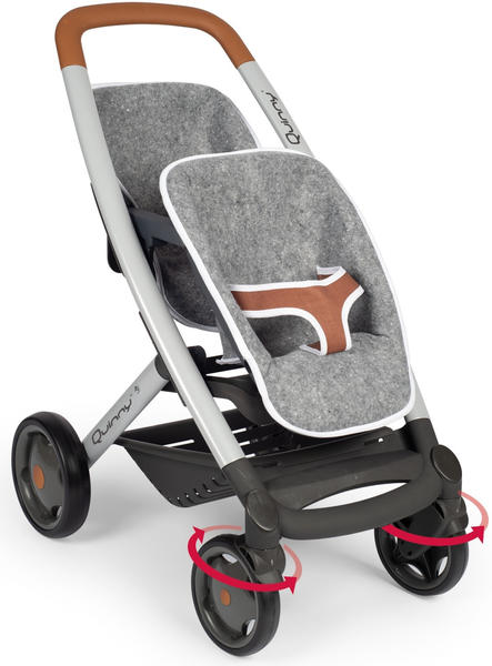 Smoby Puppen-Zwillingsbuggy Quinny, grau