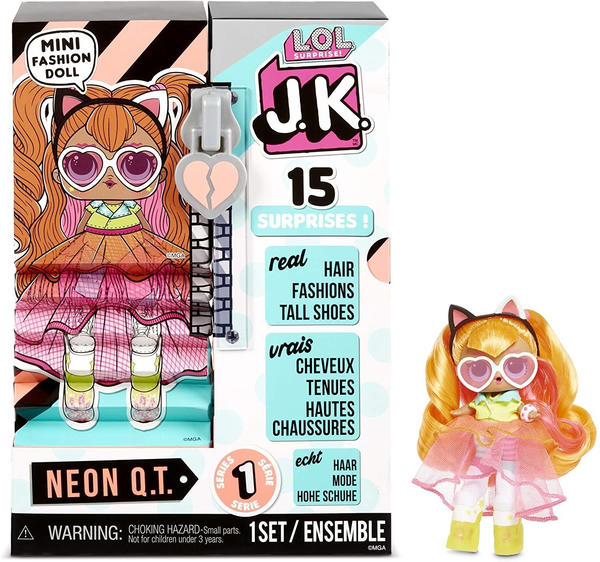 MGA Entertainment J.K. Mini Fashion Doll - Neon Q.T.