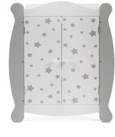 Bayer Chic 2000 519 95, Bayer Chic 2000 Puppen-Kleiderschrank Stars grey (519 95)