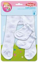 Heless 4781, Heless Puppen-Strumpfhose mit S&ouml;ckchen Eiskristalle, Gr. 28-35 cm