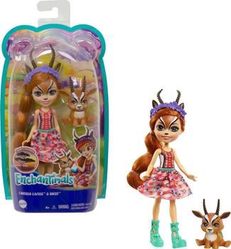 Mattel Enchantimals Sunny Savanna Gabriela & Gazelle Doll 15 cm