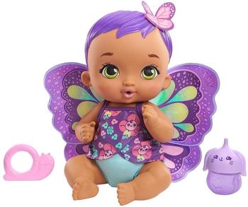 Mattel My Garden Baby Feed and Change Baby Butterfly Doll Purple