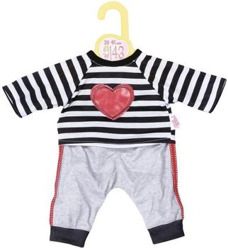 BABY born Dolly Moda Sport-Outfit gestreift 43cm