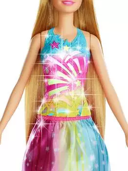 Barbie Regenbogen-Königreich Magische Haarspiel-Prinzessin blond – Faszinierende Funktionen und Ausstattung