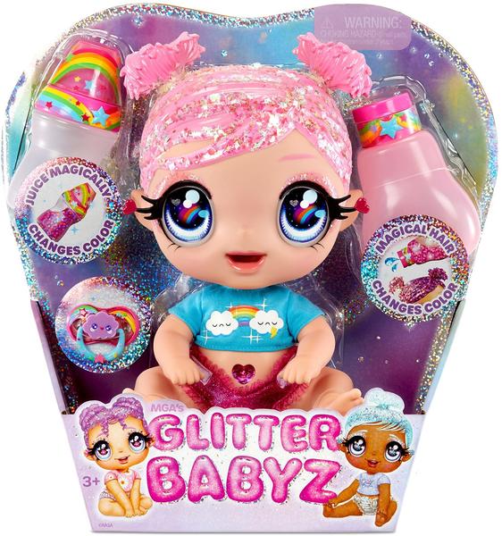 MGA Entertainment Glitter Babyz Doll - Dreamia Stardust (574842EUC)