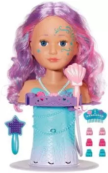 Zapf Creation Baby born Frisier- & Schminkkopf Sister Styling Head Meerjungfrau