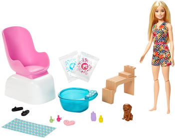 Barbie Mani-Pedi Spa Puppe blond Nagelstudio