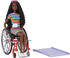 Barbie Fashionistas - Puppe mit Rollstuhl & Rampe mit schwarzen Haaren #166 (GRB94)