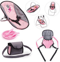 Bayer Design 63608AB, Bayer Design Puppenzubeh&ouml;r-Set, rosa/grau