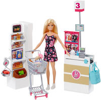 Mattel Barbie FRP01, Mattel Barbie Barbie Supermarkt und Puppe (FRP01)