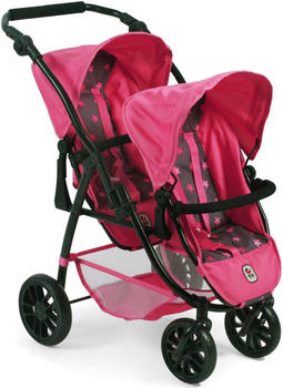 Bayer-Chic Tandem Buggy Vario - Sternchen pink