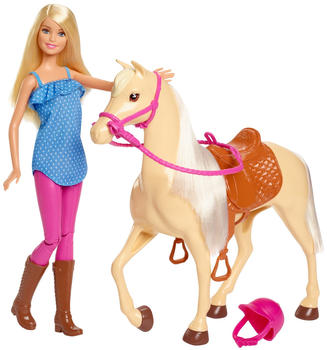 Barbie Pferd und Puppe