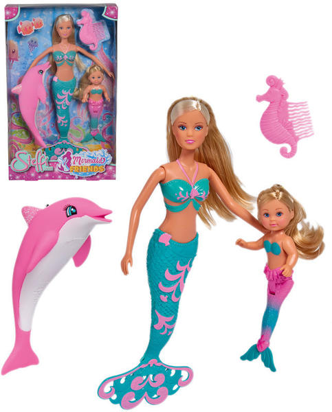 Steffi Love Mermaid Friends Meerjungfrau mit Delfin
