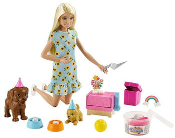 Barbie Doll and puppy party playset (GXV75)