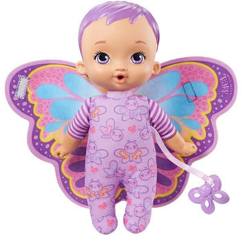 Mattel My Garden Baby - Mein Schmuse Schmetterlings-Baby (23 cm) mit Plüschflügeln lila