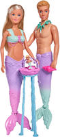 Steffi-Love Puppe Mermaid Family, ab 3 Jahre, Steffi & Kevin als Meerjungfrau/-mann,