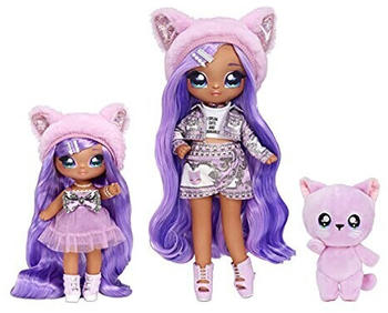 MGA Entertainment Na! Na! Na! Surprise Family - Lavendel Kitty Familie, Puppe (575962EUC)