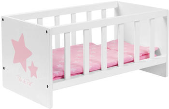 Ella & Piet Puppenbett Sleepy mit Sternchen aus Holz