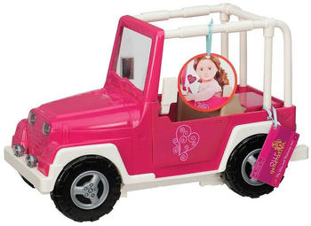 Our Generation Jeep Auto rosa/weiß für Puppe 46 cm