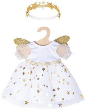Heless Puppen-Kleid Schutzengel mit Sternen-Haarband Gr. 28-35 cm