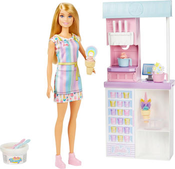 Barbie Barbie Eisdiele mit Puppe (blond), Barbie Set inkl. Zubehör