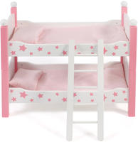 CHIC2000 Puppenbett "Stars Pink" auch als zwei Einzelbetten verwendbar