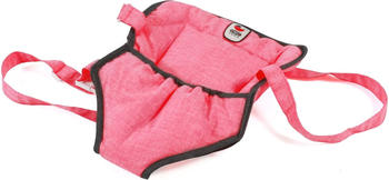 Bayer-Chic Puppen-Tragegurt Melange anthrazit-pink