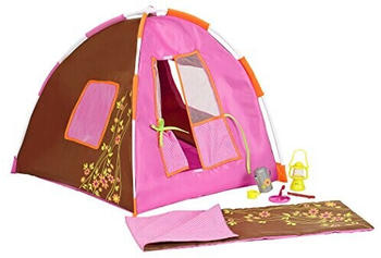 Our Generation Camping Set 18 tlg. braun-rosa