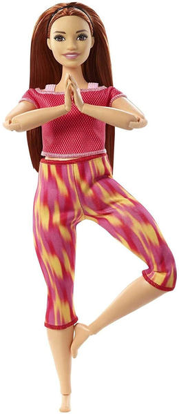 Barbie Made To Move - (rothaarig) im roten Yoga Outfit