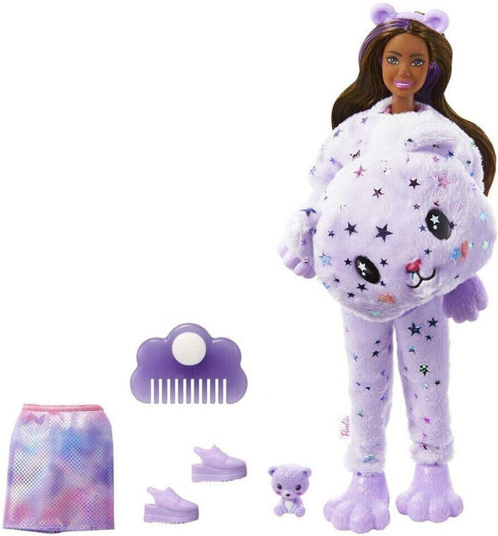 Barbie Cutie Reveal Puppe mit Teddy-Plüschkostüm