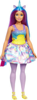 Barbie Dreamtopia Einhorn Puppe lila blaue Haare