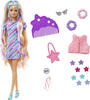 Mattel HCM87, Mattel Barbie Totally Hair Puppe blond Sternenprint Kleid