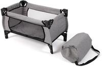 CHIC2000 Puppenbett "Deluxe, Melange Grau" mit Tragetasche