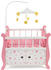Bayer-Chic Puppenbett mit Mobile Stars pink