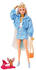 Barbie Extra Puppe in blauem Paisley-Print Rock und Jacke
