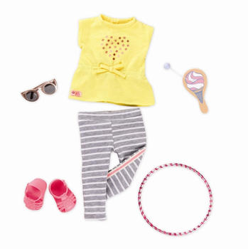 Our Generation Outfit Leggings mit Shirt und Hula-Hoop Ring (730293)