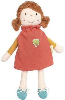 Sigikid Stoffpuppe Puppe mit orangem Kleid Green (39545), orange-kombi