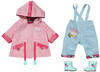 Zapf Creation Baby Born Puppen Outfit Deluxe Regen Set 43cm hellblau | rosa
