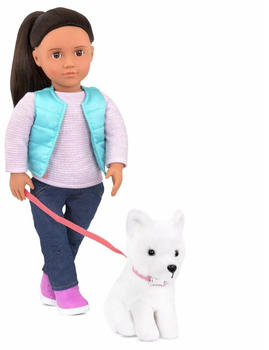 Our Generation Cassie 46cm mit Hund Samojede