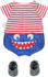 BABY born Puppenkleidung Bath Pyjamas & Clogs blau 43 cm (834268)