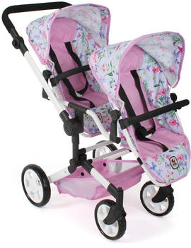 Bayer-Chic Puppen-Zwillingsbuggy Linus Duo Flowers (690-53)
