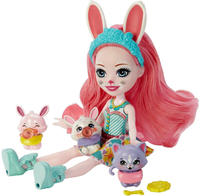 Enchantimals HLK85-UNIT, Enchantimals Bffs Bree Bunny Baby Doll Rosa Kinder