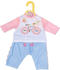 Zapf Creation Puppenkleidung Dolly Moda Shirt & Hose Fahrrad 43 cm (871430)