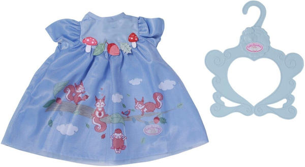 Zapf Creation Baby Annabell Puppenkleidung Kleid blau Eichhörnchen 43 cm (709610)