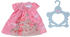 Zapf Creation Baby Annabell Puppenkleidung Kleid rosa Eichhörnchen 43 cm (709603)